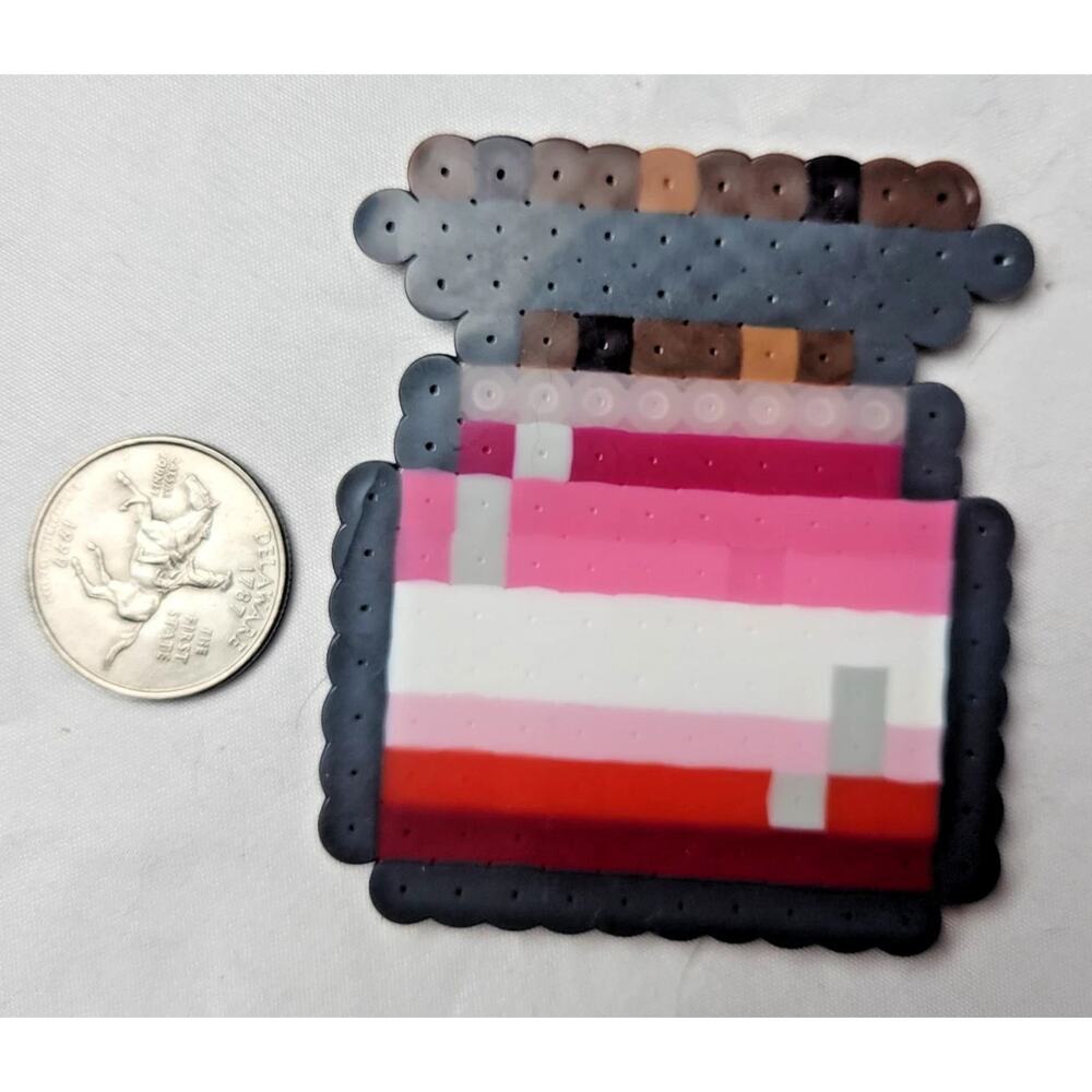 Pink Lesbian LGBT Potion Perler Pixel Art